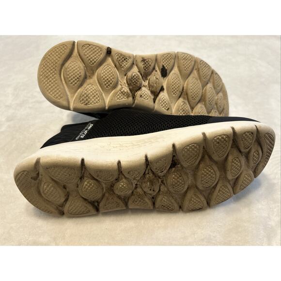 Skechers Women’s Shoes Size 8 Black GoWalk Slip Ins Memory Foam Comfort Running - Picture 7 of 9